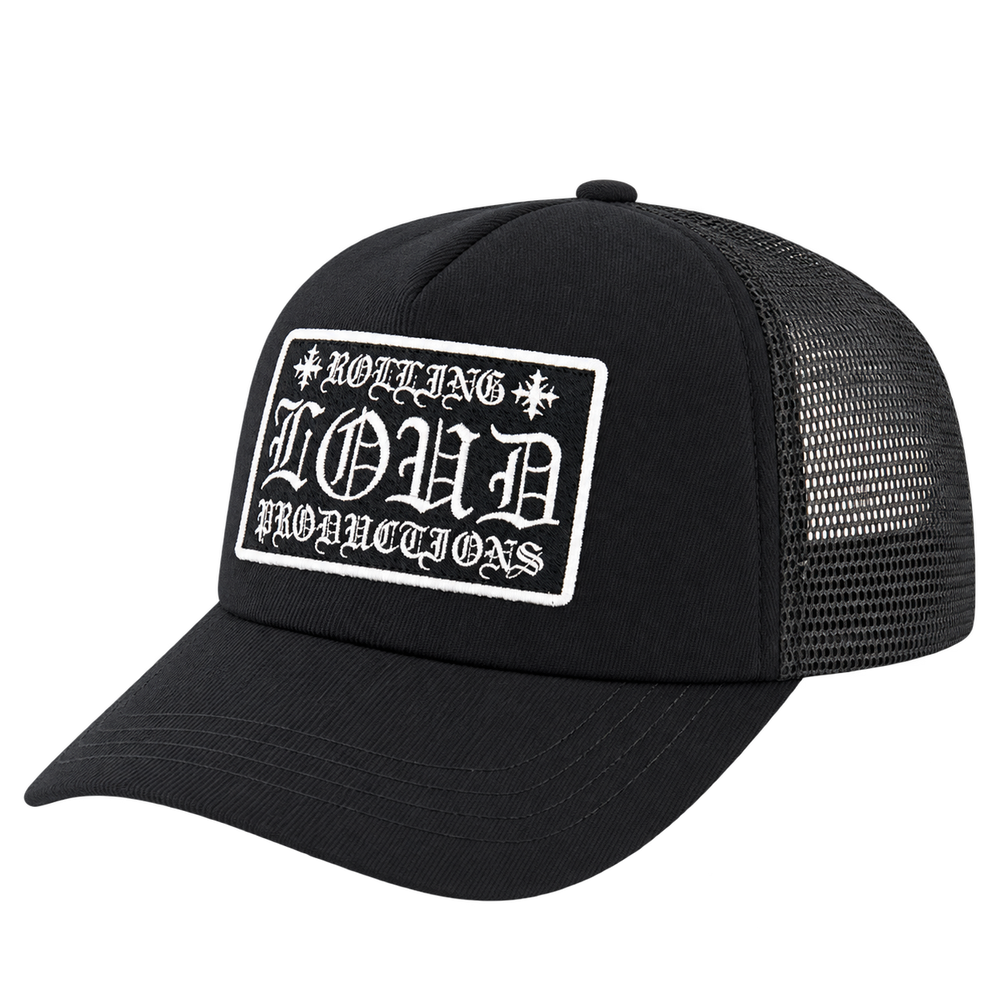 Loud Hearts Black Trucker Hat