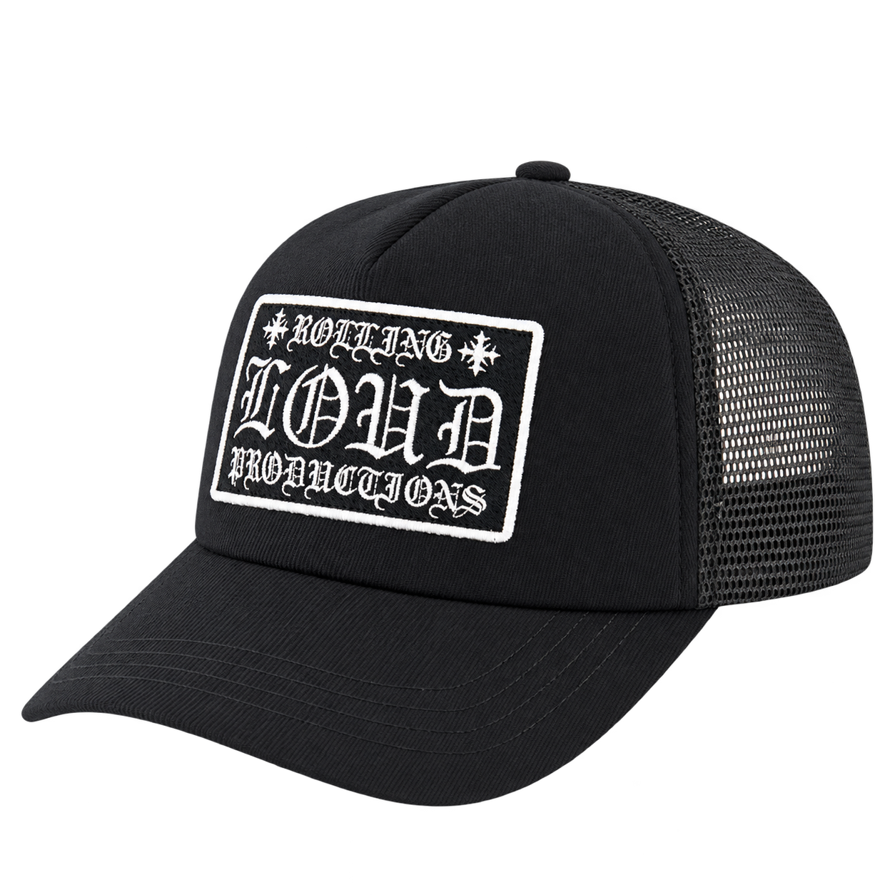 Loud Hearts Black Trucker Hat