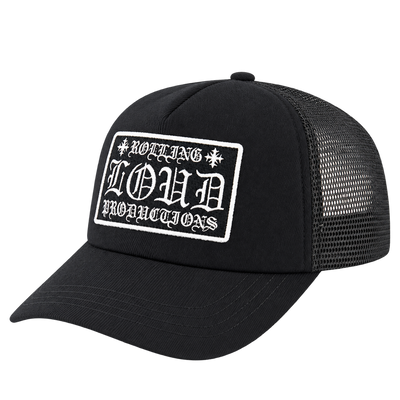 Loud Hearts Black Trucker Hat