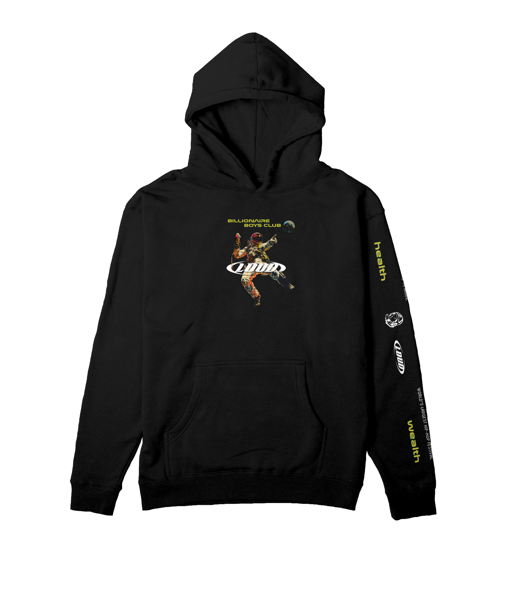 トップス BBC Black Parlour Hoodie BBC BB World Tour Hoodie Black – Sneaker Junkies