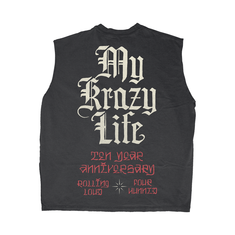 RLxYG MKL Washed Black Cutoff Tee