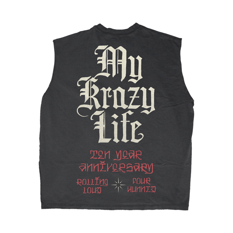 RLxYG MKL Washed Black Cutoff Tee