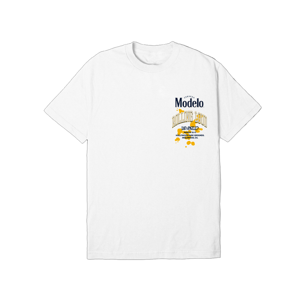 Modelo X RL LA 24 Modelo Time White Tee ( Online Exclusive ) | Rolling Loud