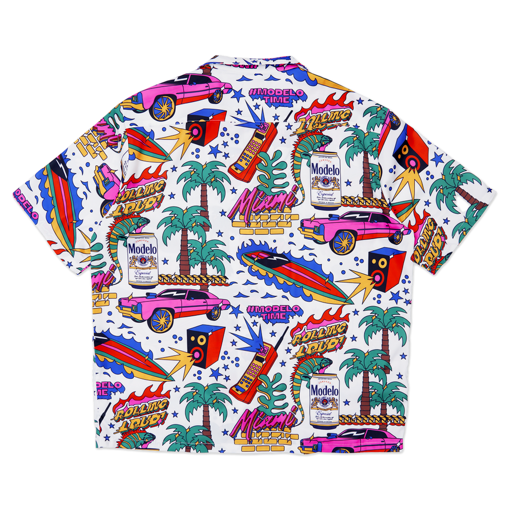 RL X Modelo Miami 23 Iguana AOP Resort Button-Up Shirt