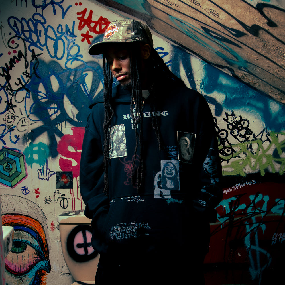 Moments Washed Black US 26 Lineup Hoodie