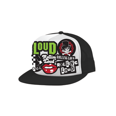 RL Loud Punx Black/White Trucker Hat