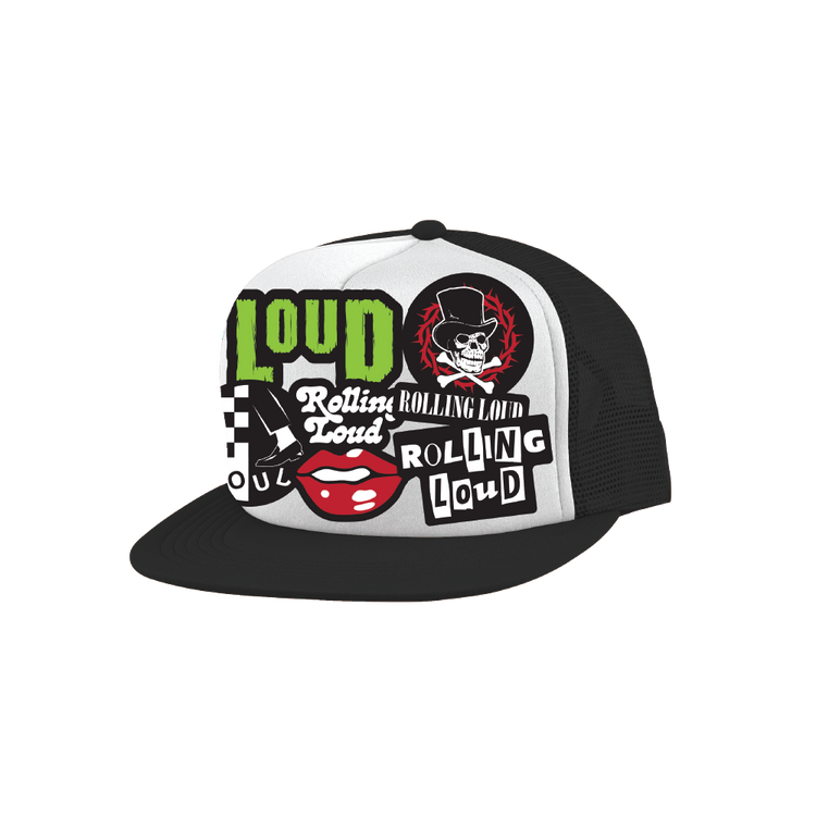 RL Loud Punx Black/White Trucker Hat