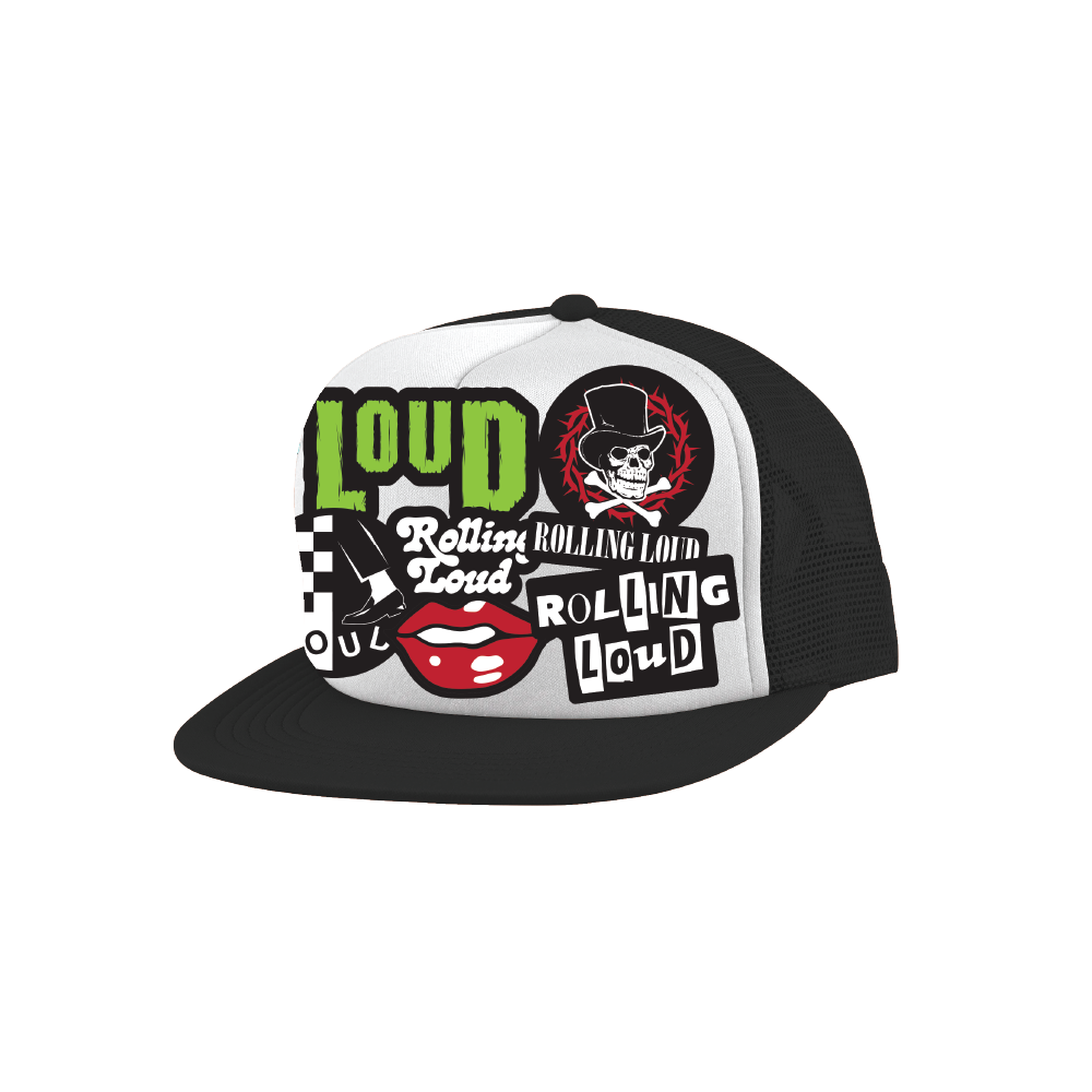 RL Loud Punx Black/White Trucker Hat