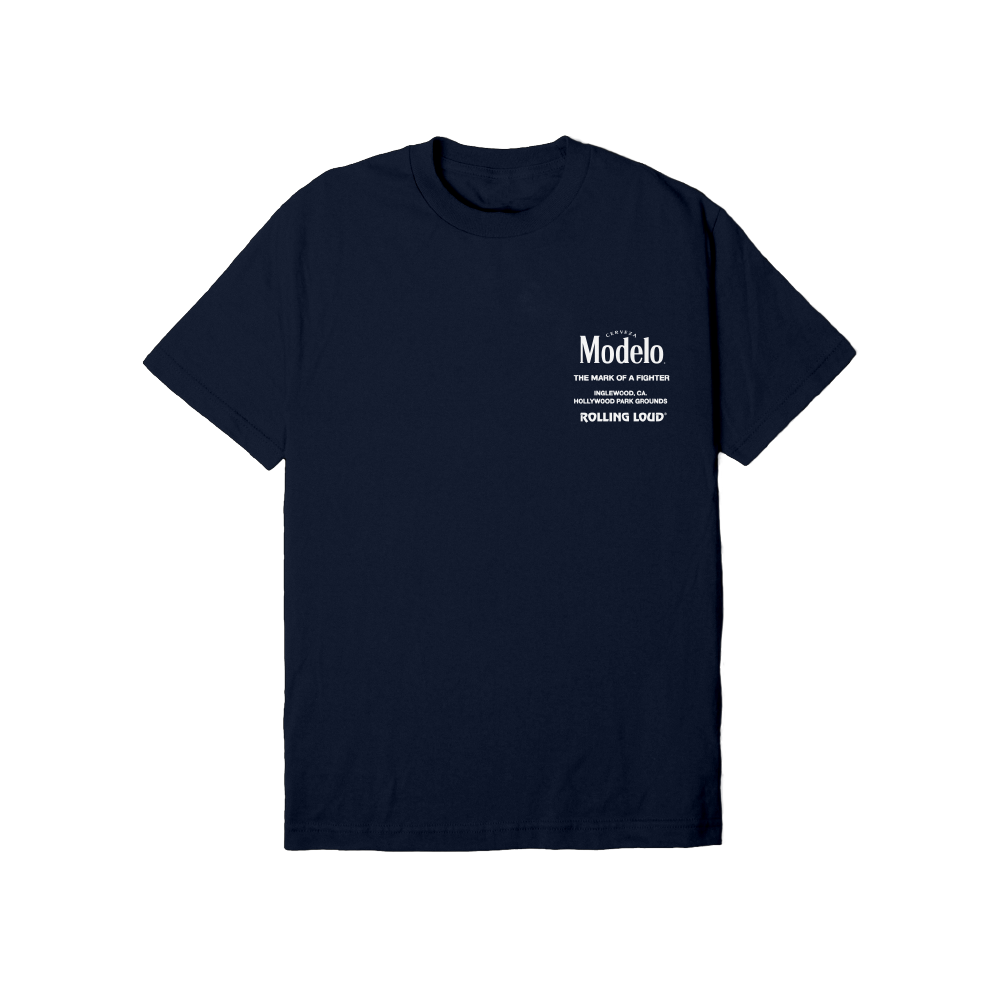 Modelo X RL Off-Ramp Navy Tee ( Online Exclusive ) | Rolling Loud