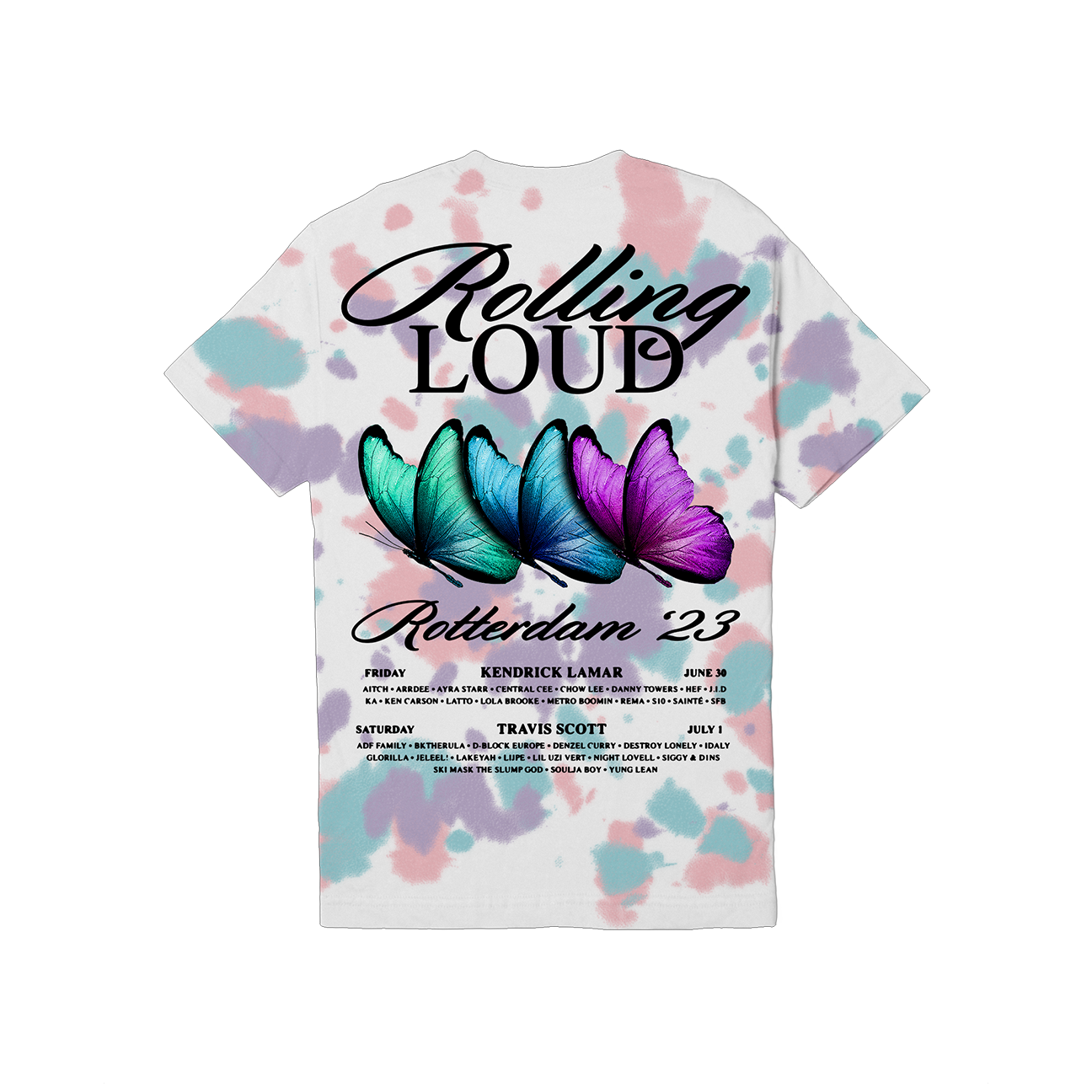RL Rotterdam 23 On Repeat Tie Dye Lineup Tee