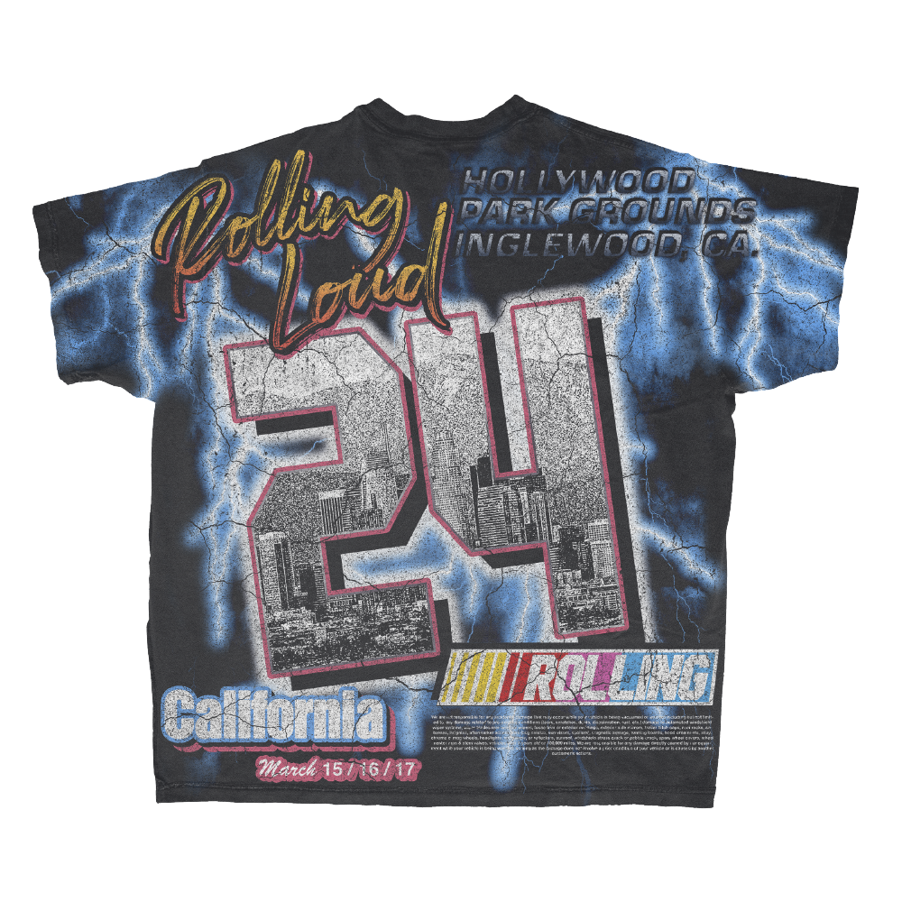 RL LA 24 On The Move AOP Vintage Tee