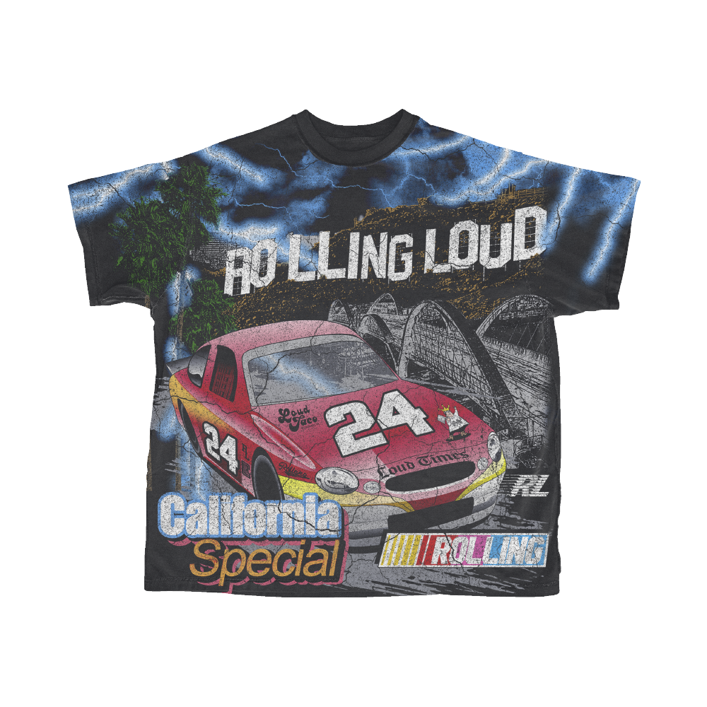 RL LA 24 On The Move AOP Vintage Tee