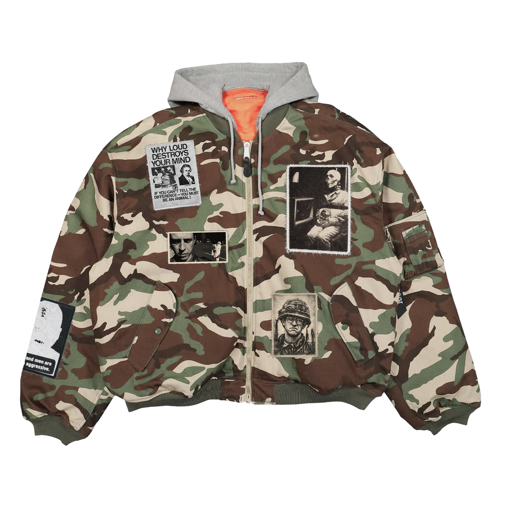 ANARCHY CAMO BOMBER JACKET
