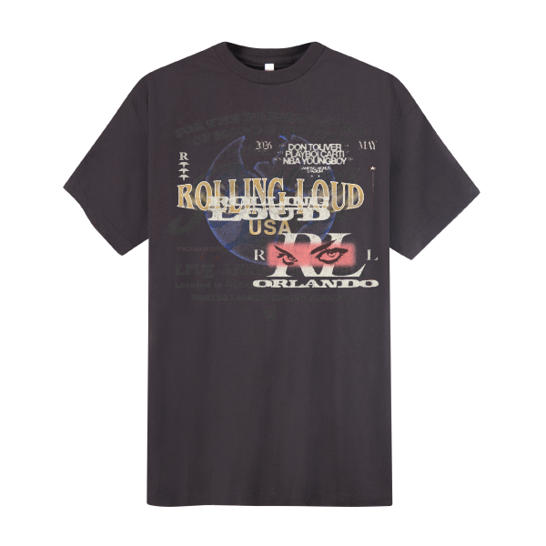 PRESERVATION 26 HEADLINERS VINTAGE BLACK TEE