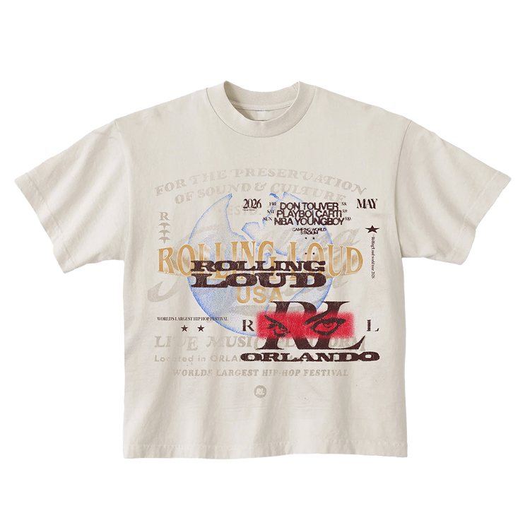 PRESERVATION 26 HEADLINERS IVORY TEE