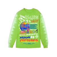 RL Miami 23 Punk Puke Neon Green Lineup LS