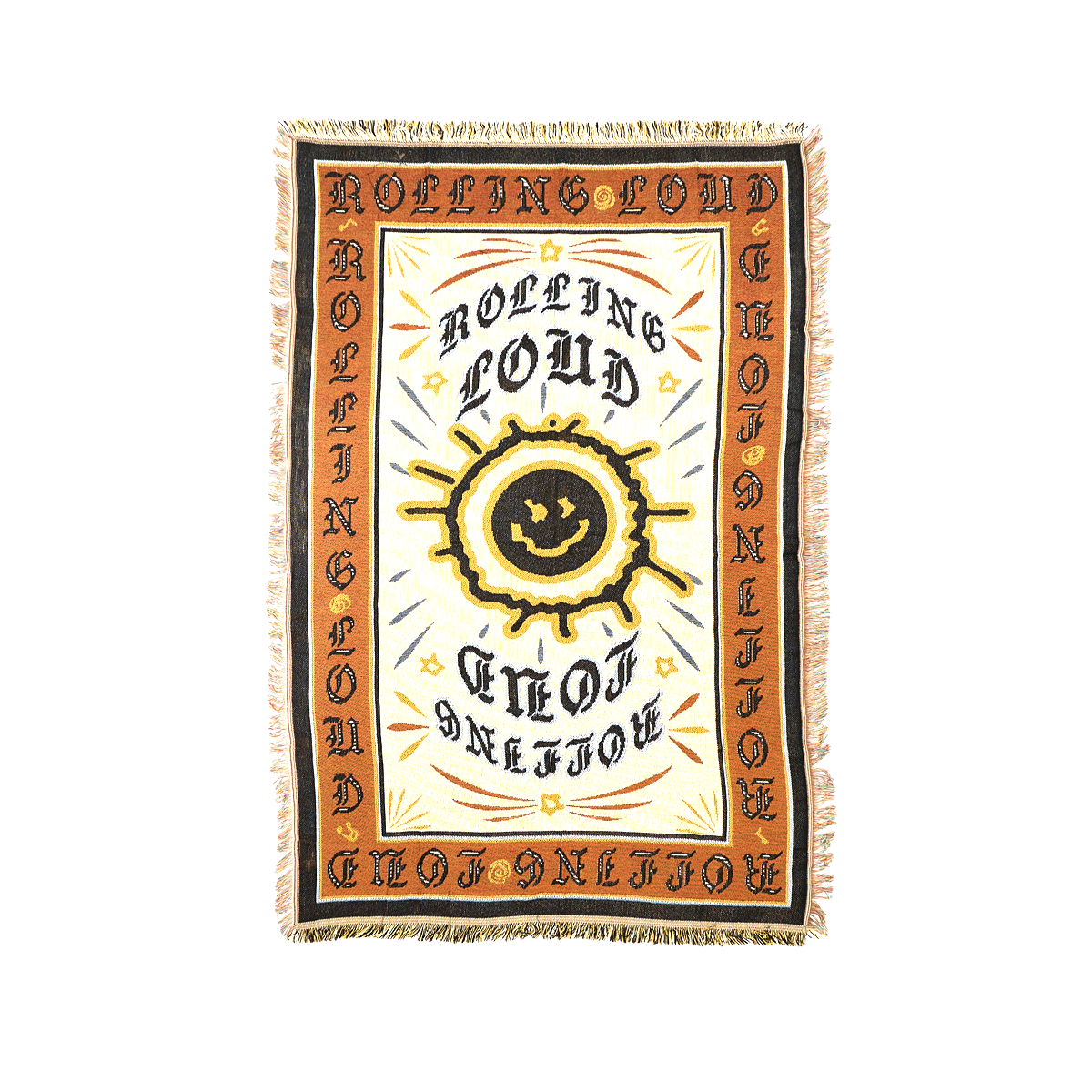 RL Smiley Throw Blanket