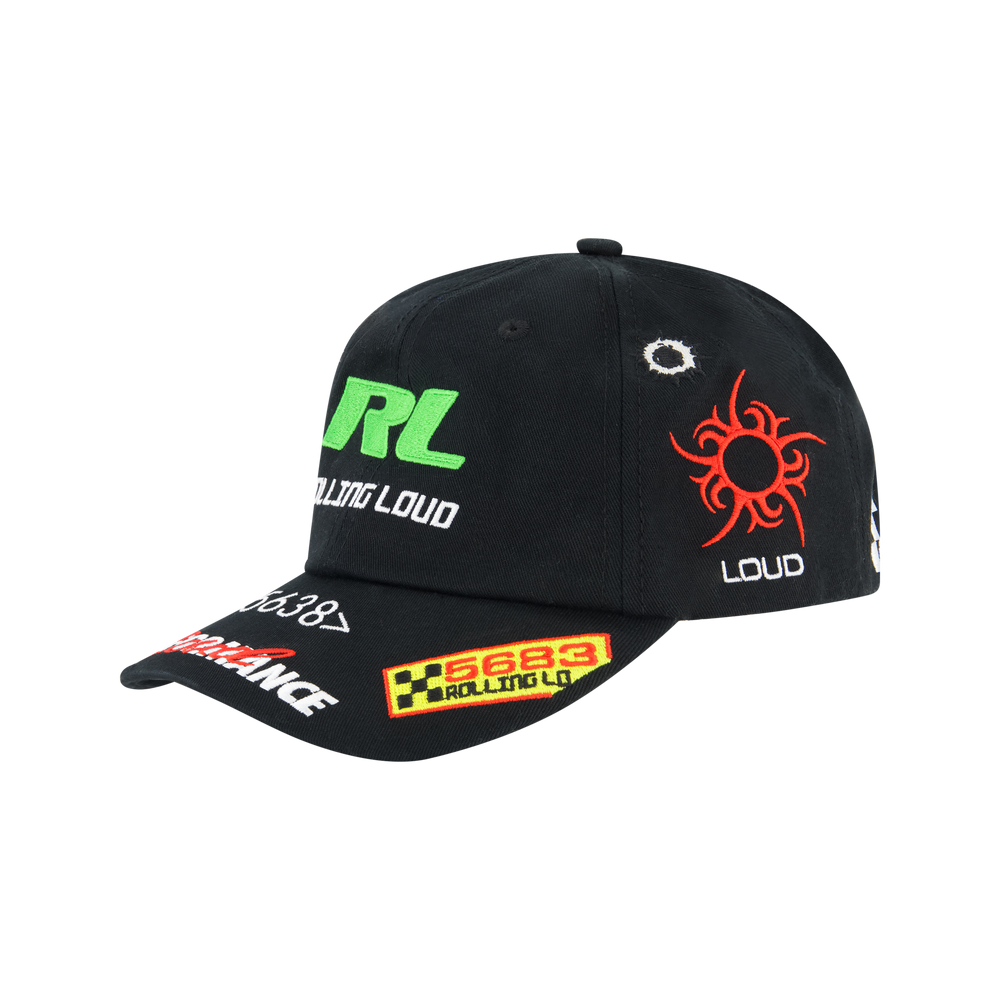 RL Black Patchwork Hat