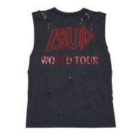 World Tour in Chains Black Muscle Tank