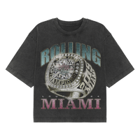 RL Miami 24 Ring Bling Washed Black Lineup Tee