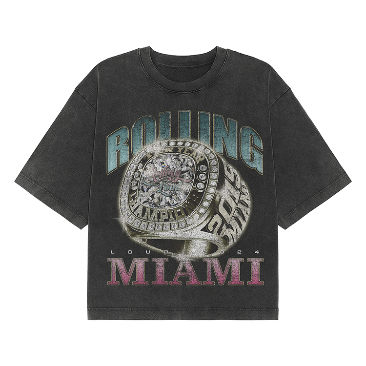 RL Miami 24 Ring Bling Washed Black Lineup Tee