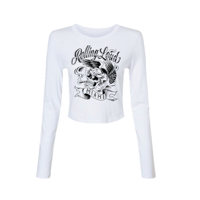 RL Miami Ripper White Crop Longsleeve