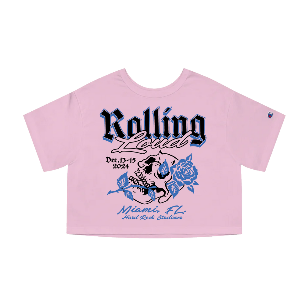 RL Miami Loud Lust Pink Crop Tee