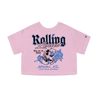 RL Miami Loud Lust Pink Crop Tee