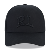 RL BLACK RHINESTONE SNAPBACK HAT