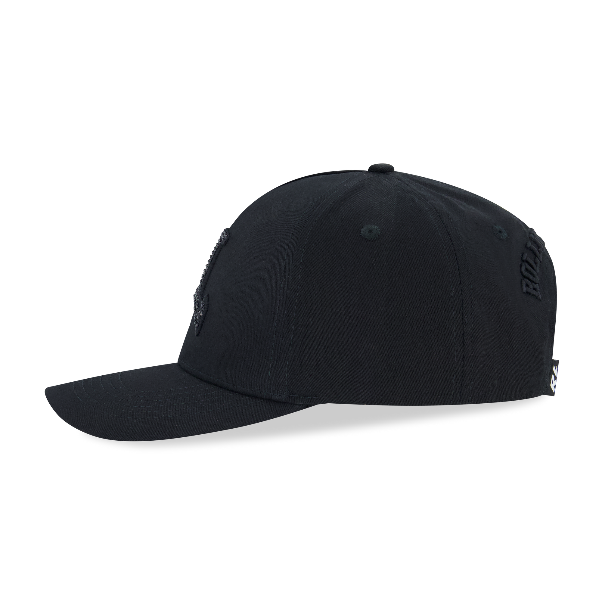 RL BLACK RHINESTONE SNAPBACK HAT