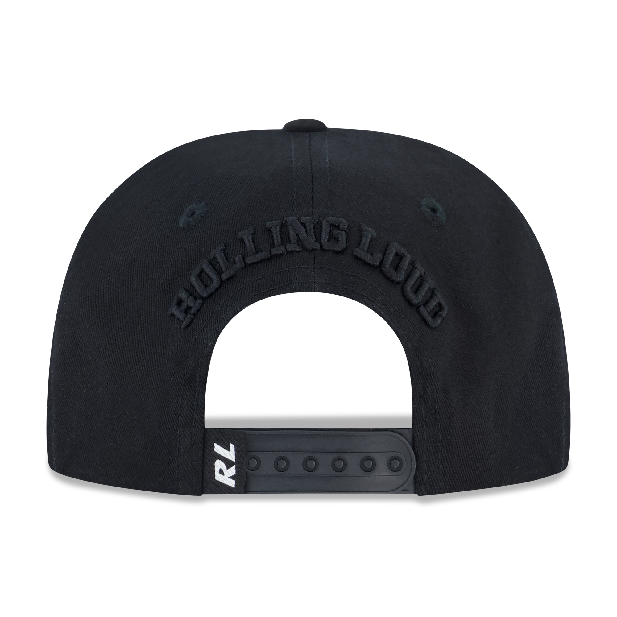 RL BLACK RHINESTONE SNAPBACK HAT