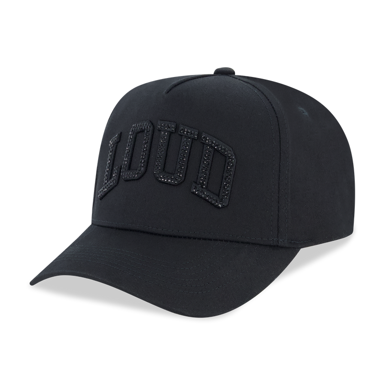 RL LOUD BLACK RHINESTONE SNAPBACK HAT
