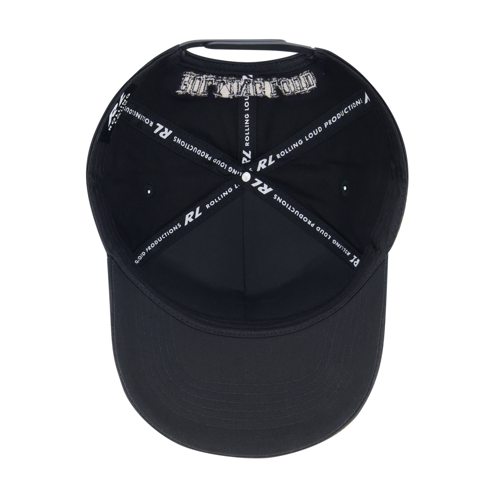 RL LOUD BLACK RHINESTONE SNAPBACK HAT