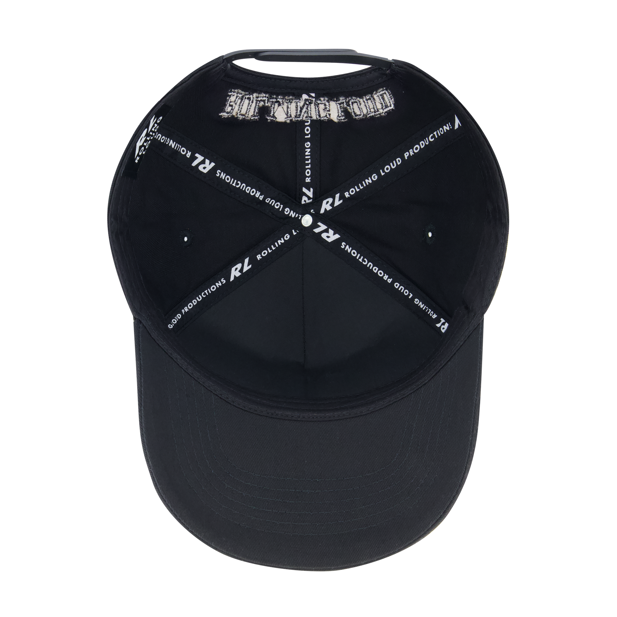 RL LOUD BLACK RHINESTONE SNAPBACK HAT