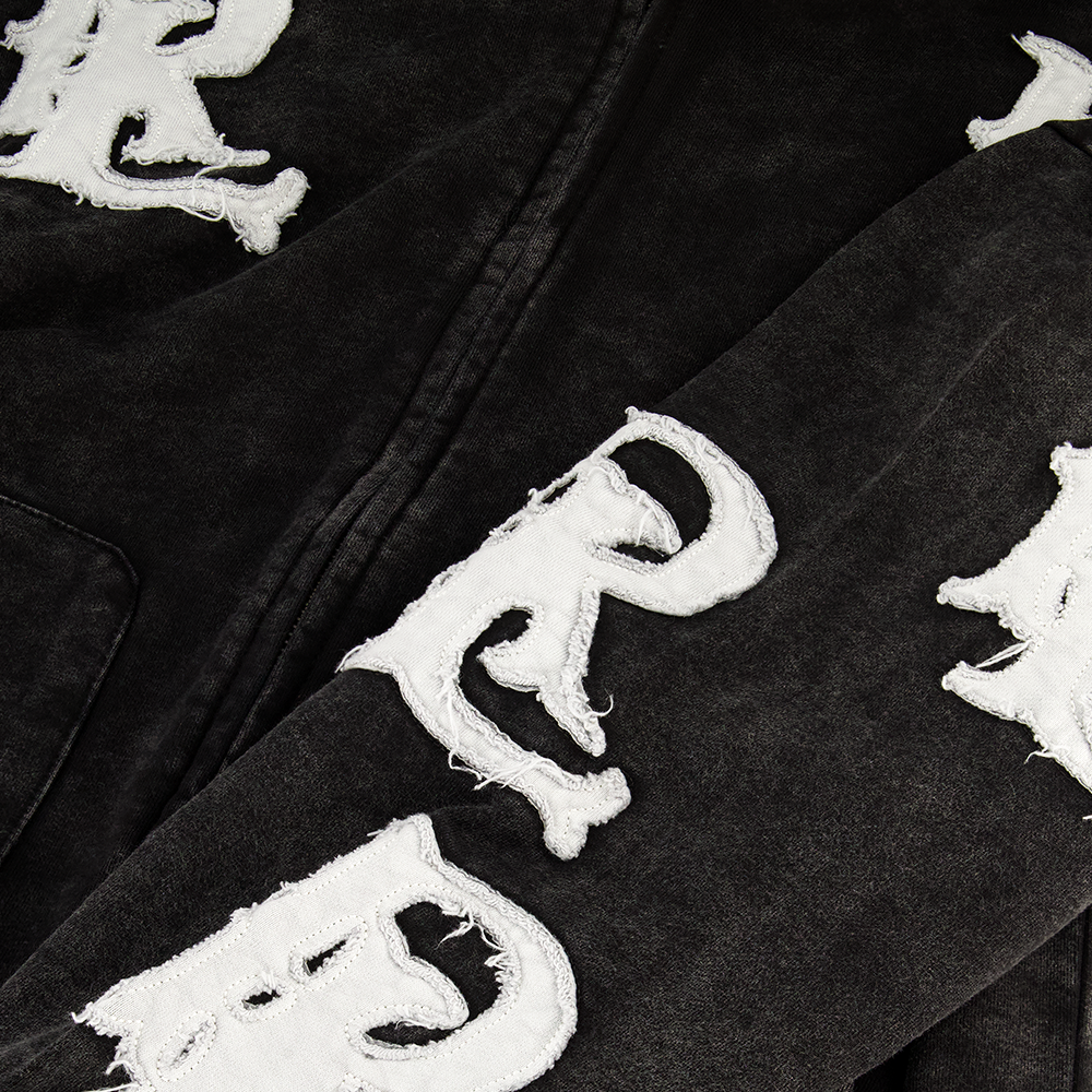 RL APPLIQUE ZIP UP HOODIE