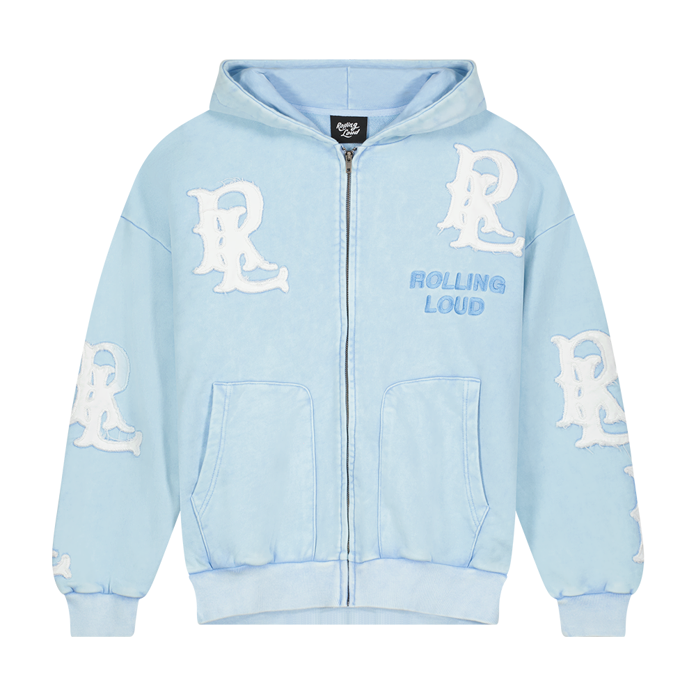 RL APPLIQUE ZIP UP HOODIE