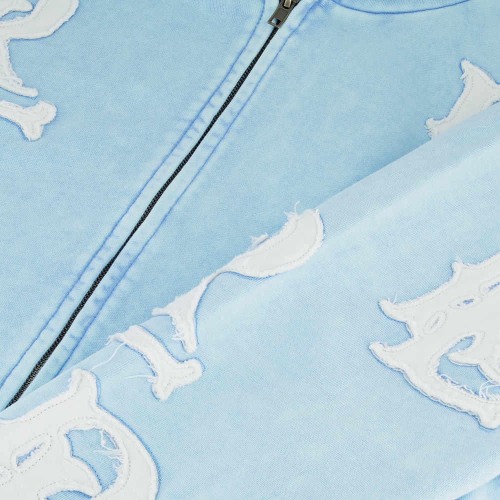 RL APPLIQUE ZIP UP HOODIE