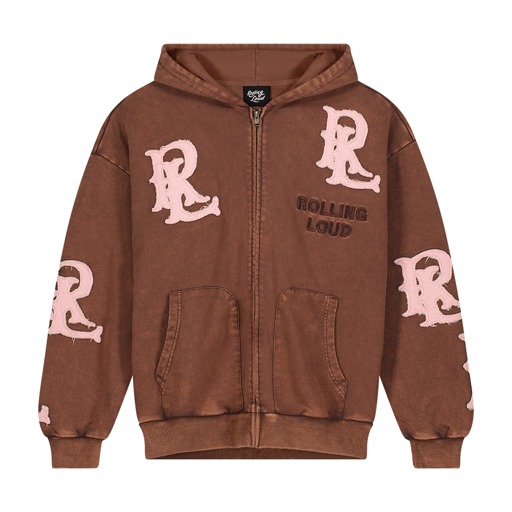 RL APPLIQUE ZIP UP HOODIE