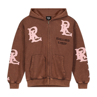 RL APPLIQUE ZIP UP HOODIE