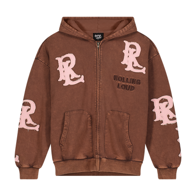 RL APPLIQUE ZIP UP HOODIE