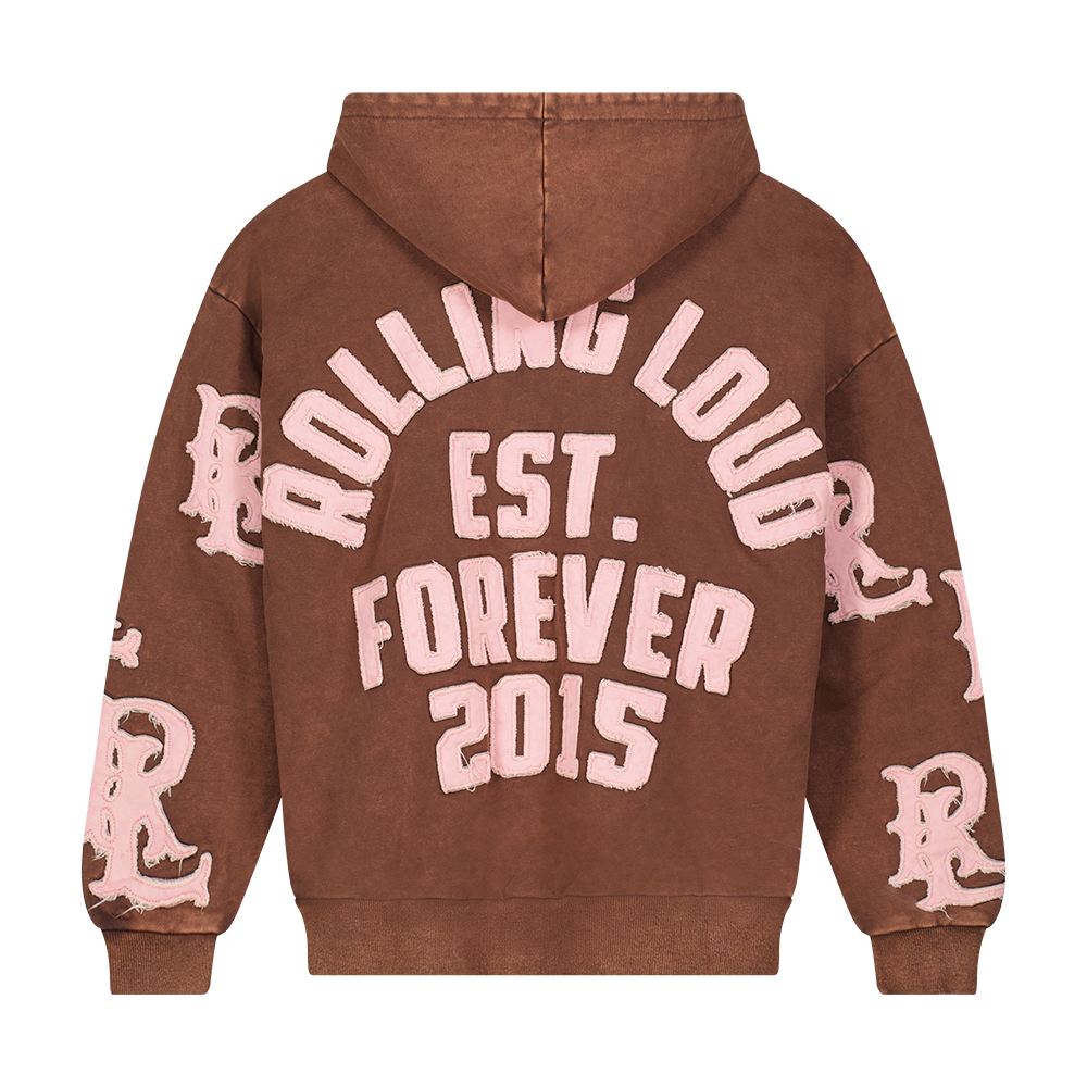 RL APPLIQUE ZIP UP HOODIE | Rolling Loud RL APPLIQUE ZIP UP HOODIE | Rolling Loud