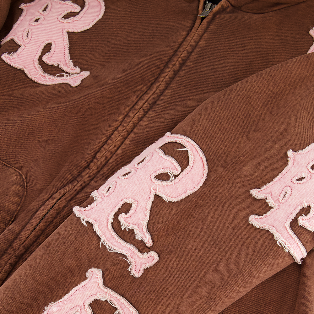 RL APPLIQUE ZIP UP HOODIE