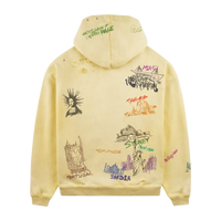 RL All City Sketch Washed Yellow PO Hoodie