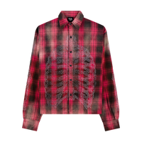 RL BONES FLANNEL SHIRT(RED)
