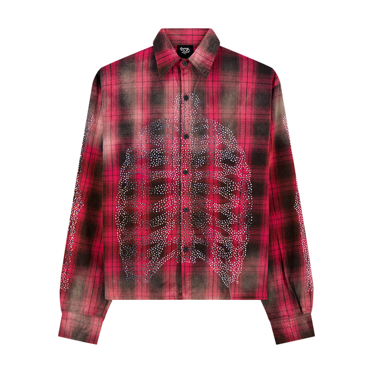 RL BONES FLANNEL SHIRT(RED)