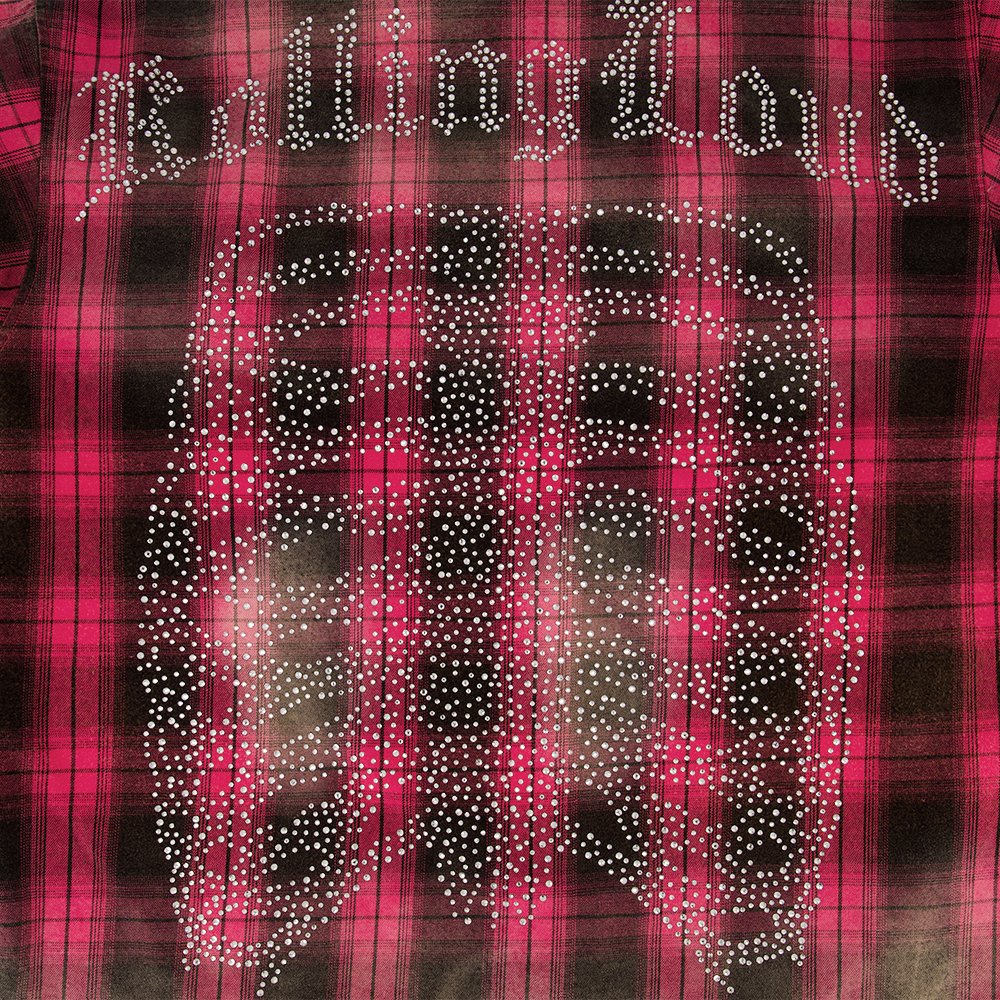 RL BONES FLANNEL SHIRT(RED)