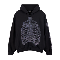 RL BONES ZIP UP HOODIE