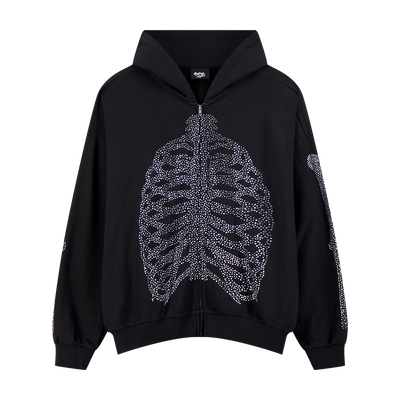 RL BONES ZIP UP HOODIE