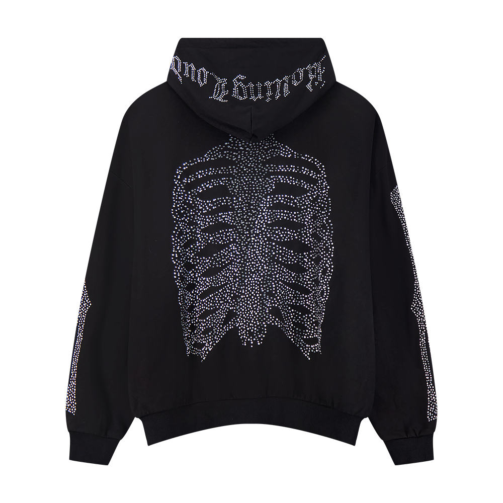 RL BONES ZIP UP HOODIE
