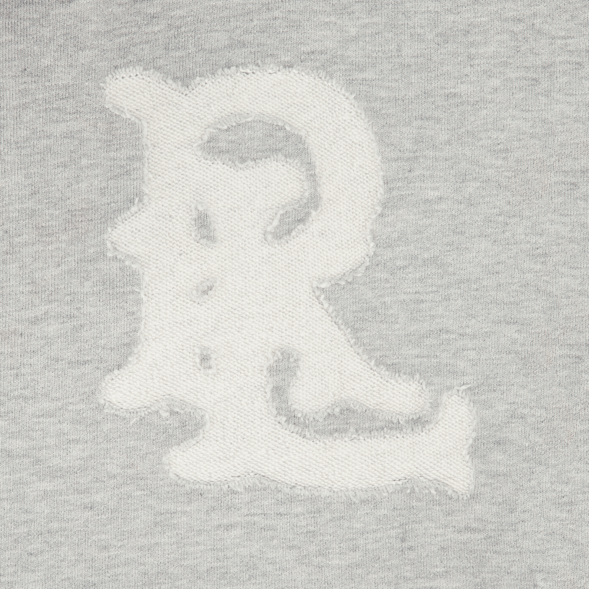 RL BURNOUT LOGO GREY ZIP UP HOODIE